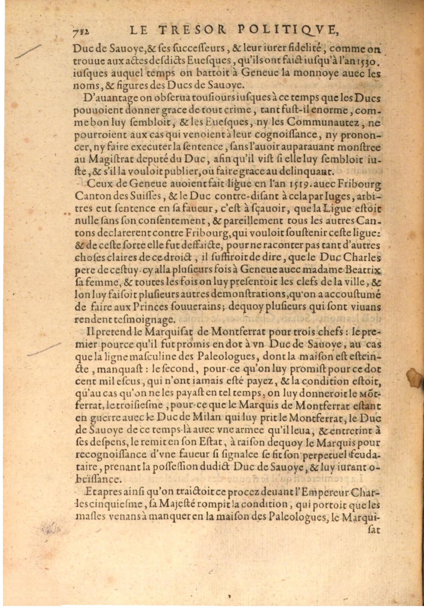 1608 - Nicolas Du Fossé - Trésor politique - BSB Munich