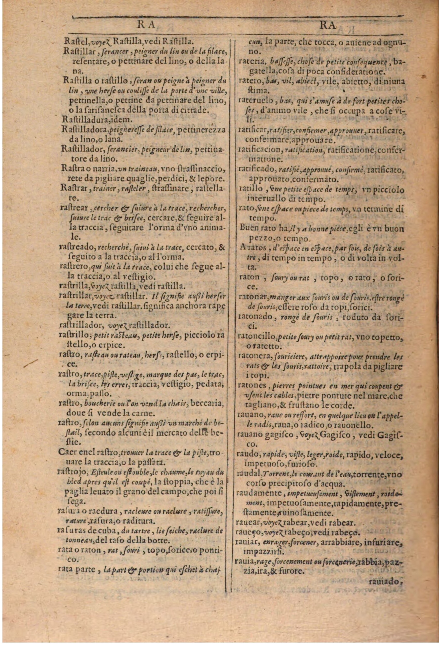1609 - Philippe Albert et Alexandre Pernet - Trésor des trois langues française, italienne et espagnole (Première partie) - BSB Munich 1609 - Philippe Albert et Alexandre Pernet - Trésor des trois langues française, italienne et espagnole (Première partie) - BSB Munich