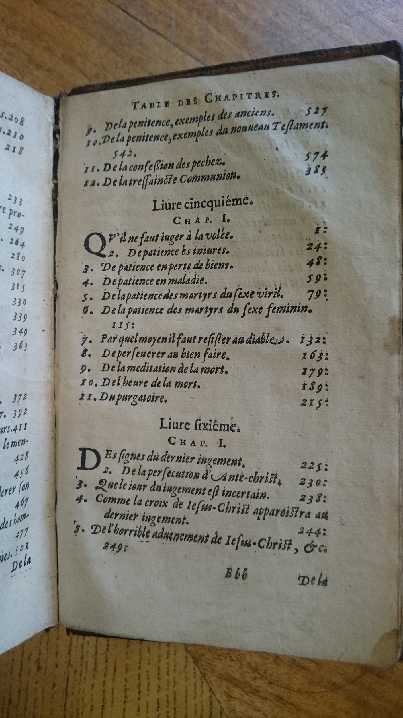 1585 - Jean Bogard - Trésor des faits et dits mémorables des hommes saints et illustres - Douai Quincy
