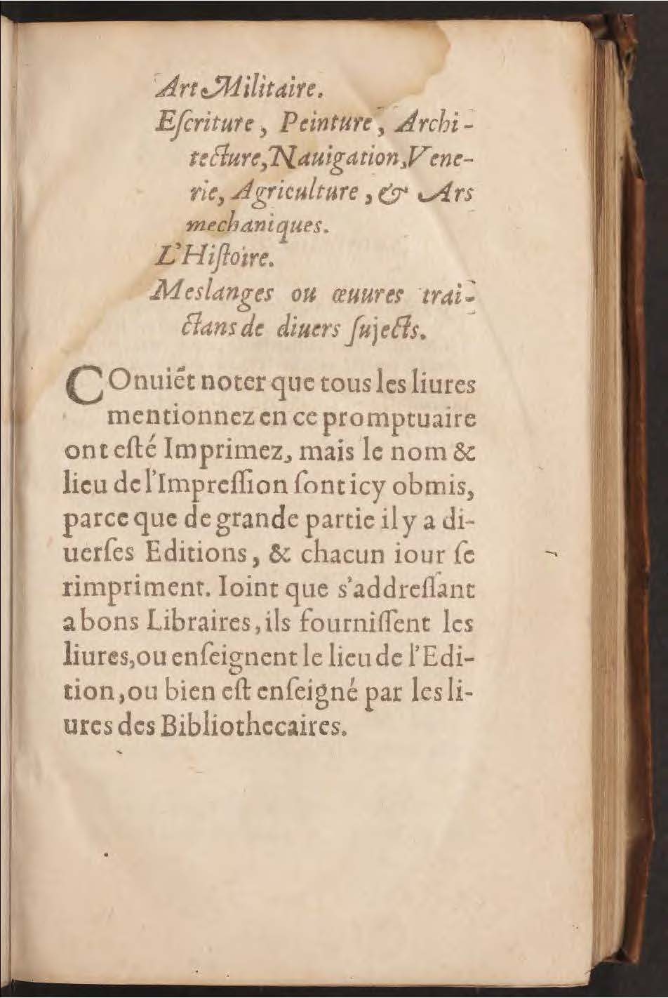 1602 - François Jacquin - Trésor des bons esprits français - BnF Arsenal