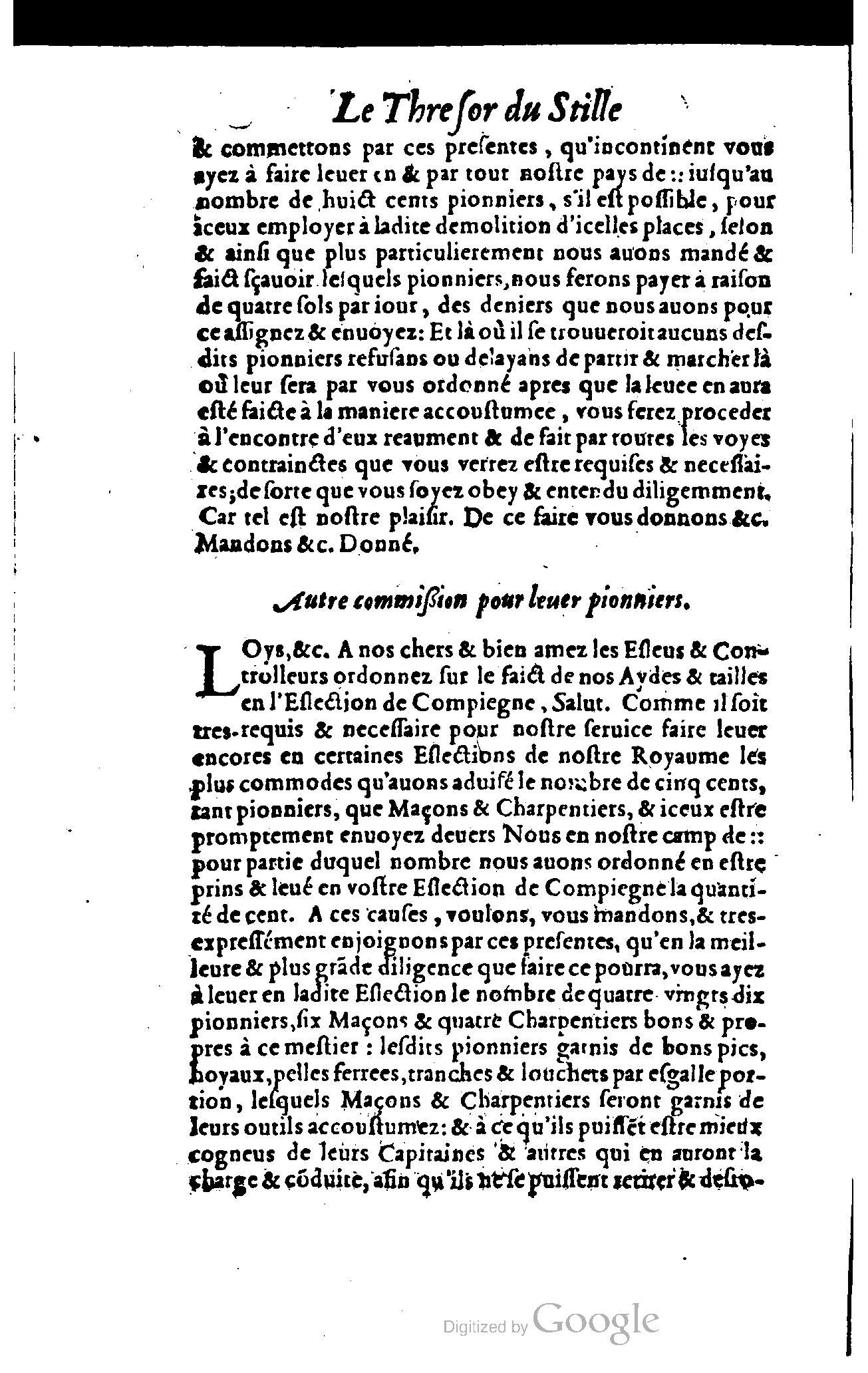 1614 - Jean Richer - Trésor du nouveau style et protocole de la chancellerie de France - BSB Munich