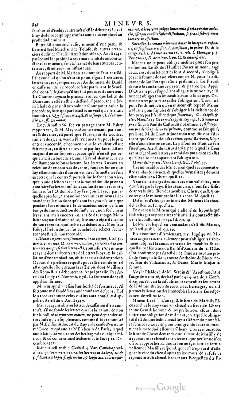 1629 - Veuve Nicolas Buon - Trésor du droit français (21754 T. 2) - BM Lyon