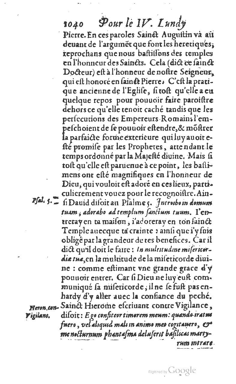 1607 - Nicolas Du Fossé - Trésor quadragésimal - T 01 - BM Lyon 1607 - Nicolas Du Fossé - Trésor quadragésimal - T 01 - BM Lyon