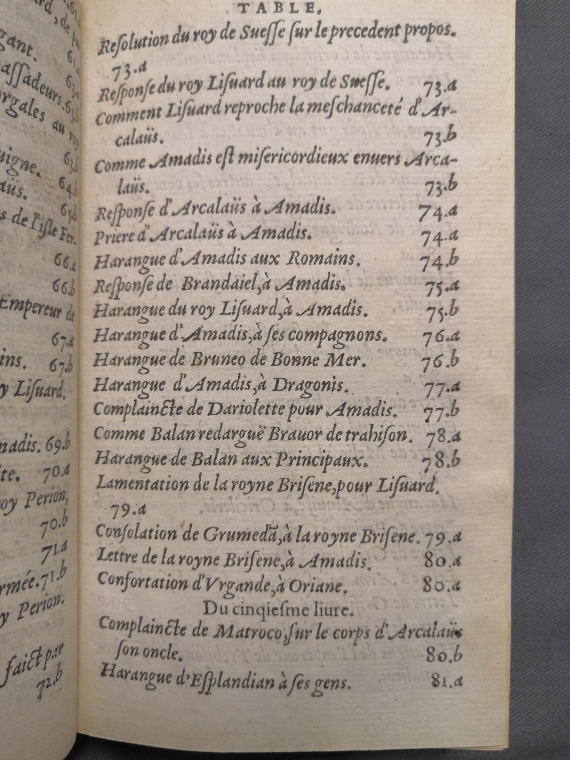 1560 - Étienne Groulleau - Trésor des Amadis - Amsterdam 1560 - Étienne Groulleau - Trésor des Amadis - Amsterdam