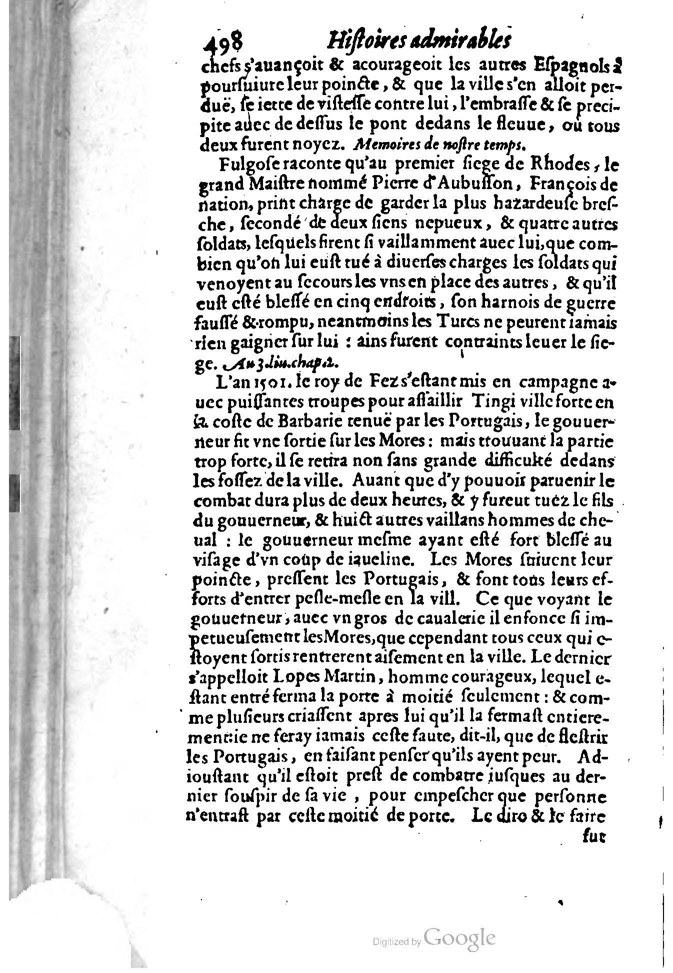 1620 - Samuel Crespin - Trésor d’histoires admirables et mémorables - BCU Lausanne