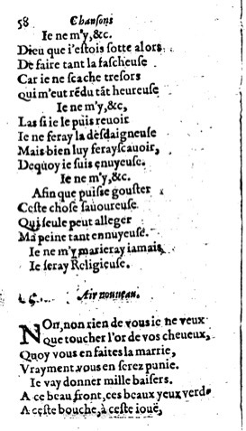 1623 - Jacques Cailloüé - Trésor ou recueil des chansons amoureuses - British Library