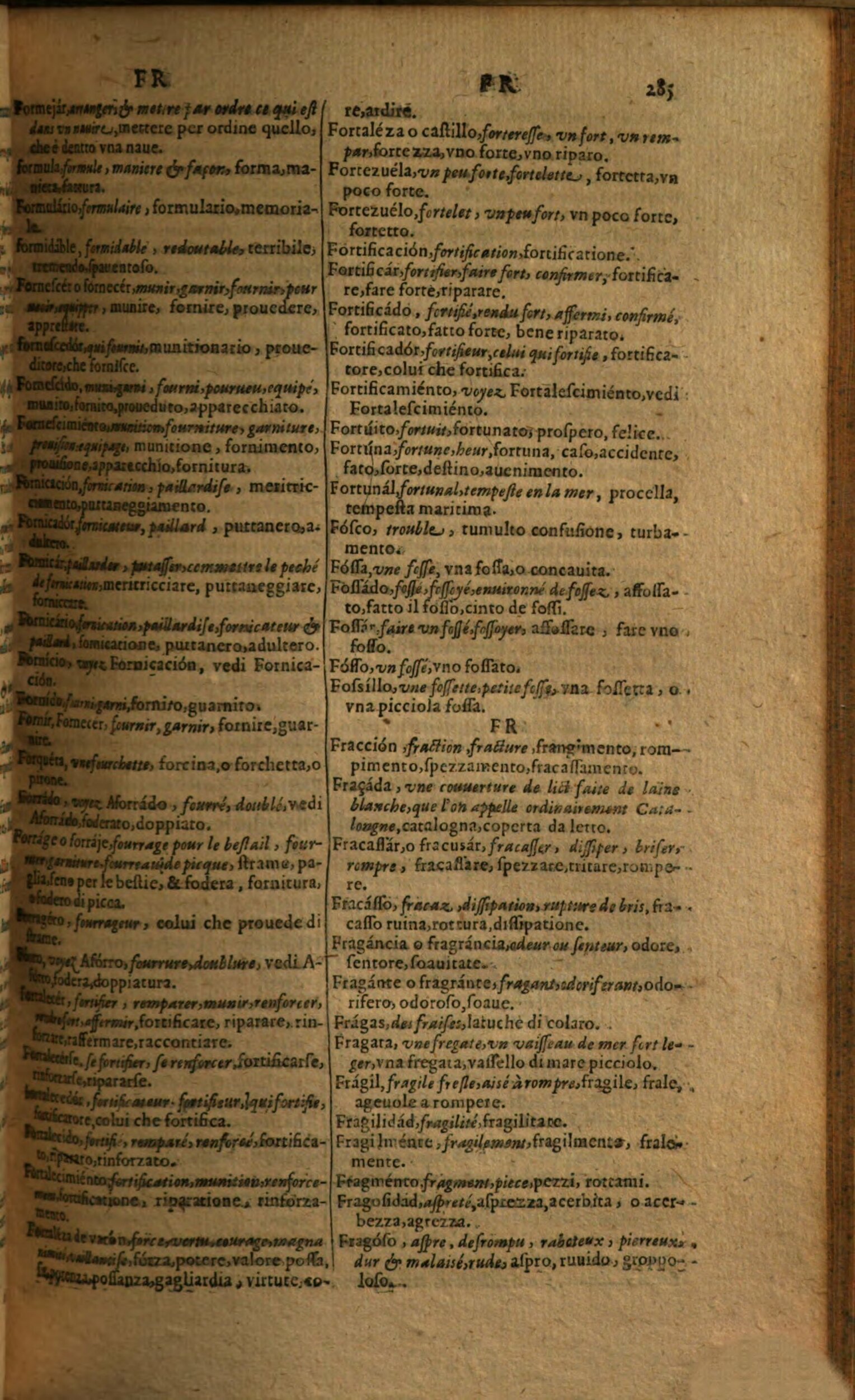 1617 - Samuel Crespin - Trésor des trois langues espagnole, française et italienne (Première partie) - Regensburg
