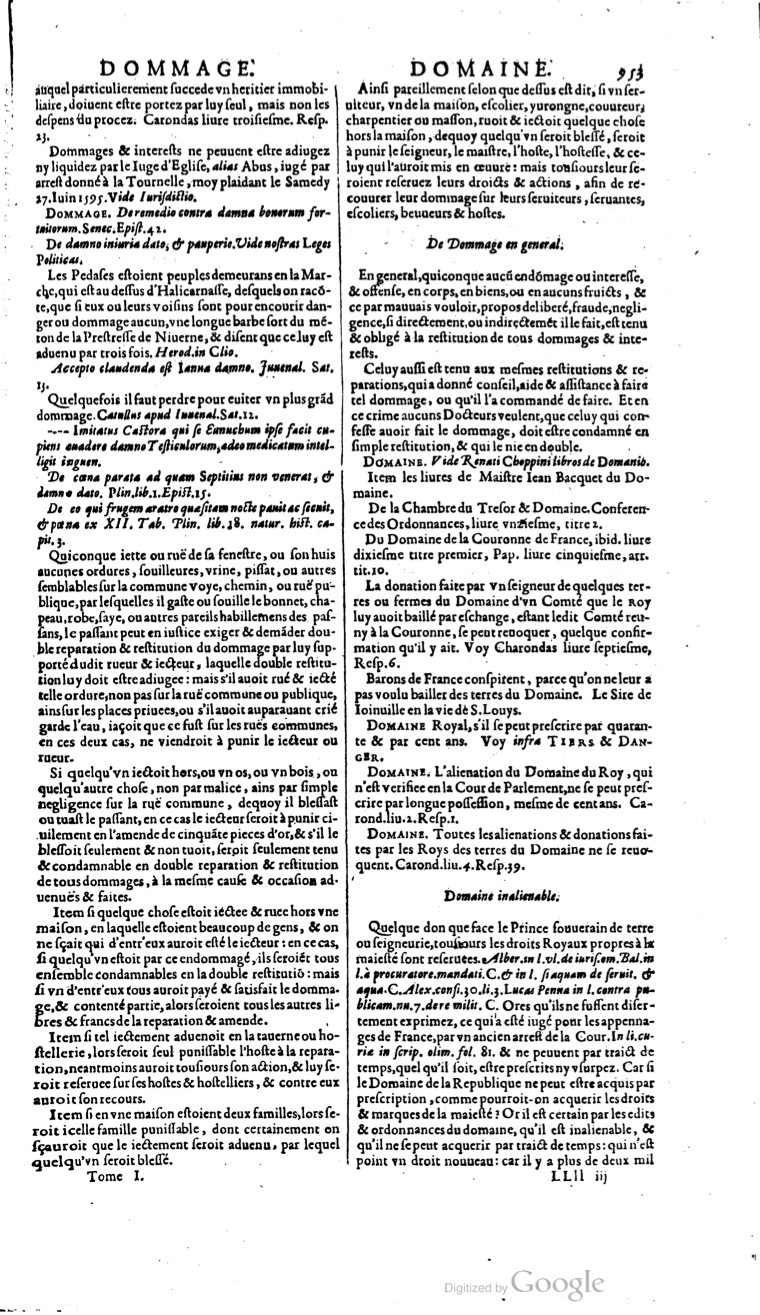 1629 - Veuve Nicolas Buon - Trésor du droit français (21754 T. 1) - BM Lyon