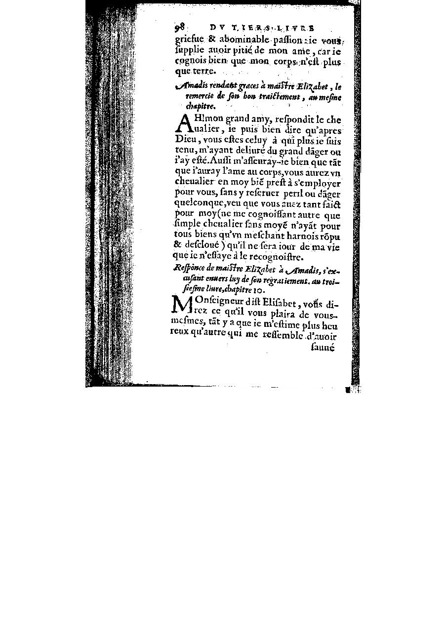 1572 - Veuve Gabriel Cotier - Trésor des Amadis - BM Lyon 1572 - Veuve Gabriel Cotier - Trésor des Amadis - BM Lyon
