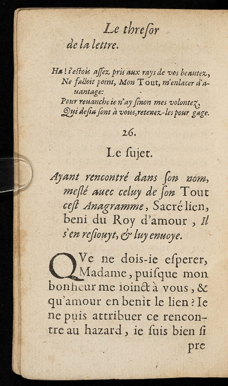 1597 - Thibaud Ancelin - Trésor d’amour - Stuttgart