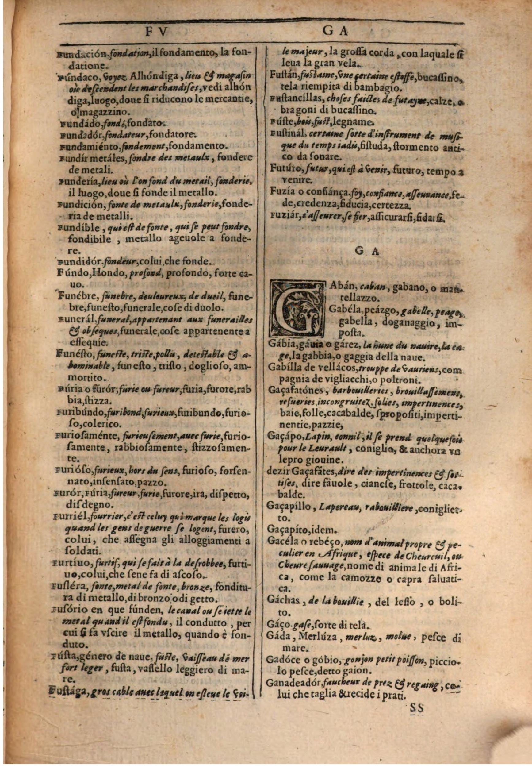 1609 - Philippe Albert et Alexandre Pernet - Trésor des trois langues française, italienne et espagnole (Première partie) - BSB Munich
