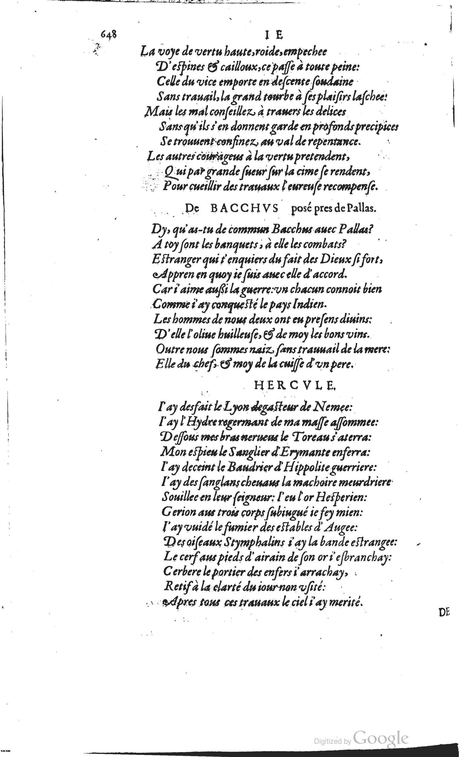 1585 - Barthélemy Honorat - Bibliothèques françaises - BSB Munich