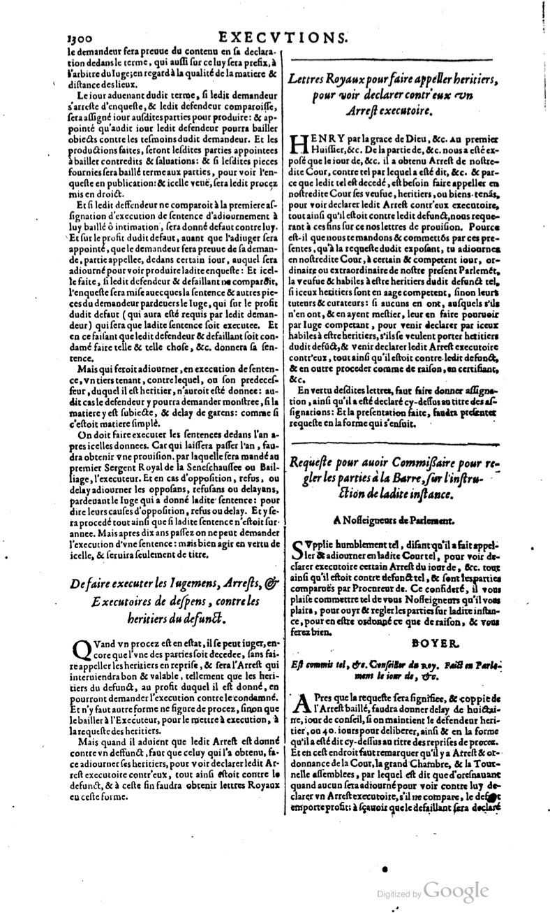 1629 - Veuve Nicolas Buon - Trésor du droit français (21754 T. 1) - BM Lyon