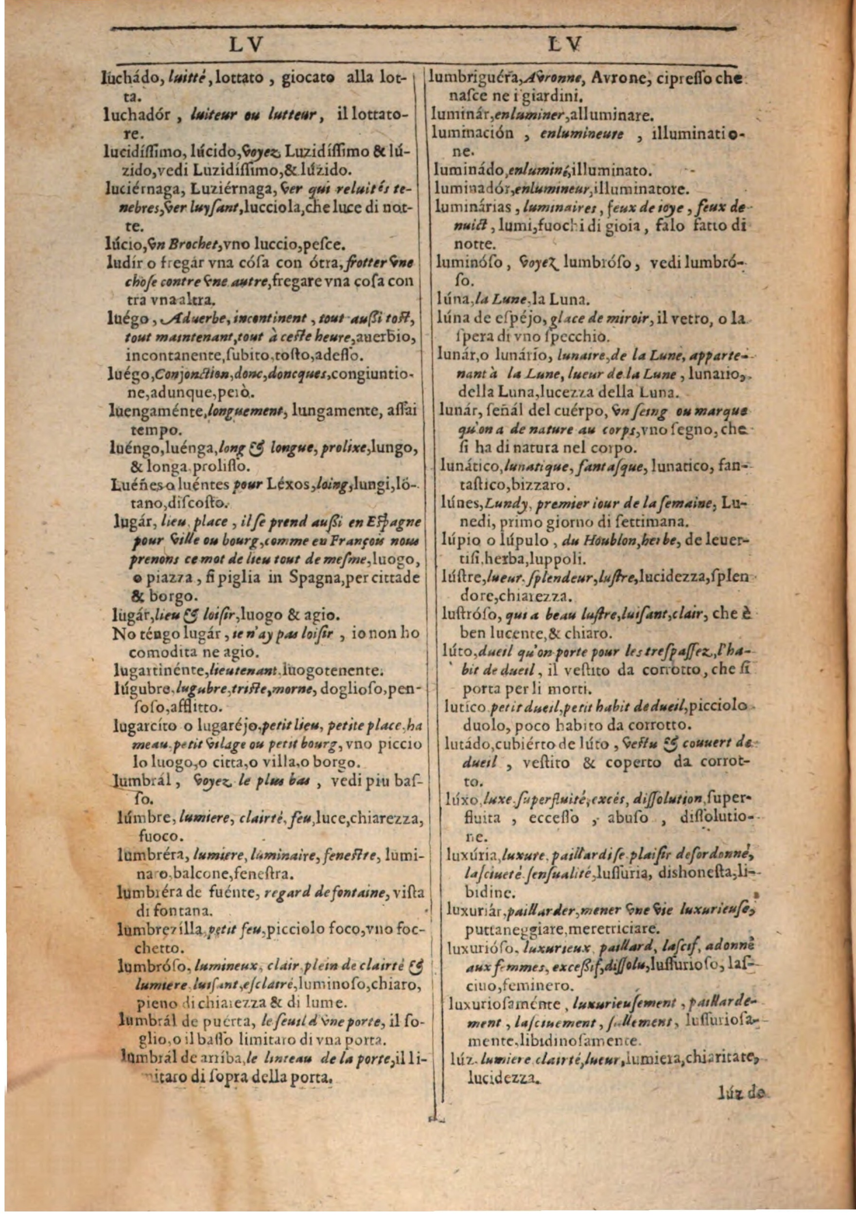 1609 - Philippe Albert et Alexandre Pernet - Trésor des trois langues française, italienne et espagnole (Première partie) - BSB Munich