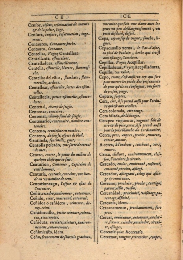 1607 - Marc Orry - Trésor des deux langues espagnole et française (Première et Seconde parties) - ÖNB Wien