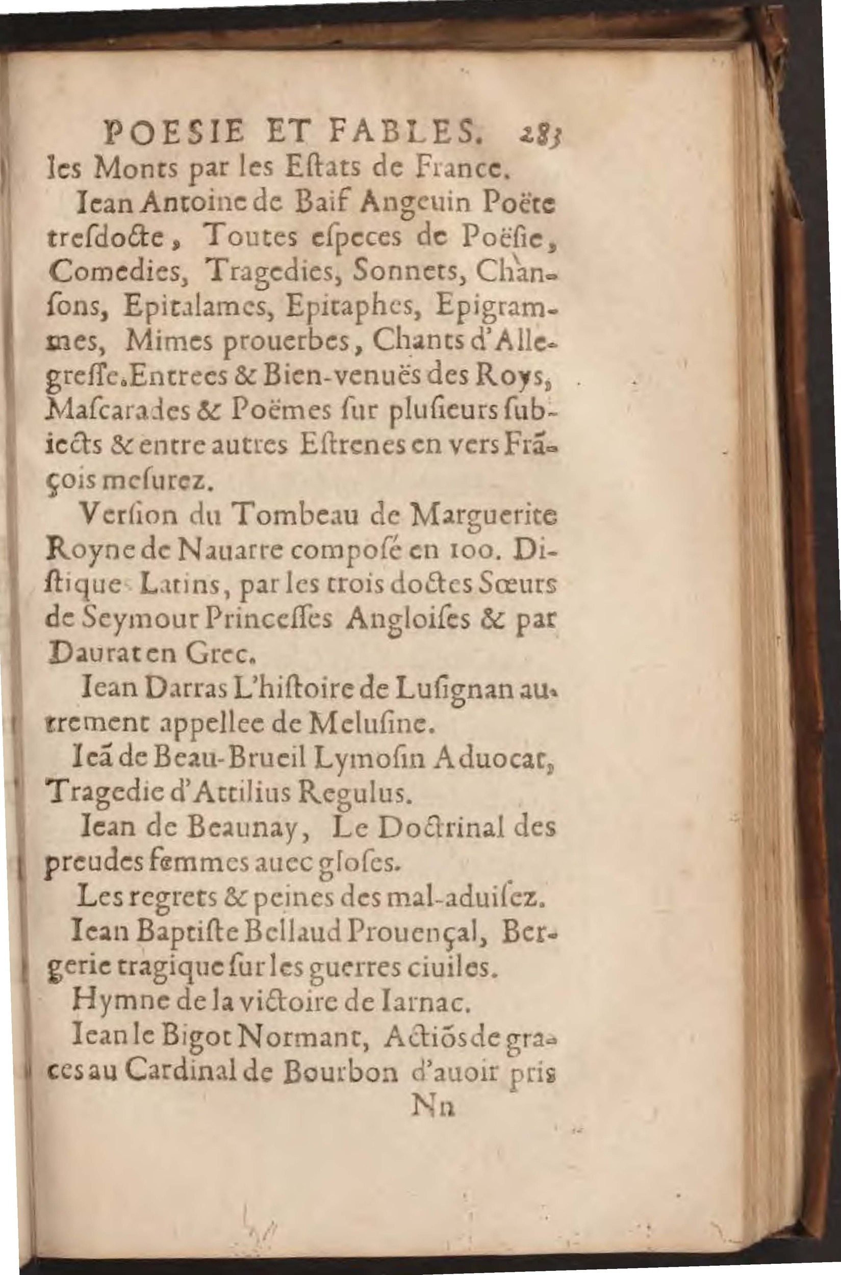 1602 - François Jacquin - Trésor des bons esprits français - BnF Arsenal
