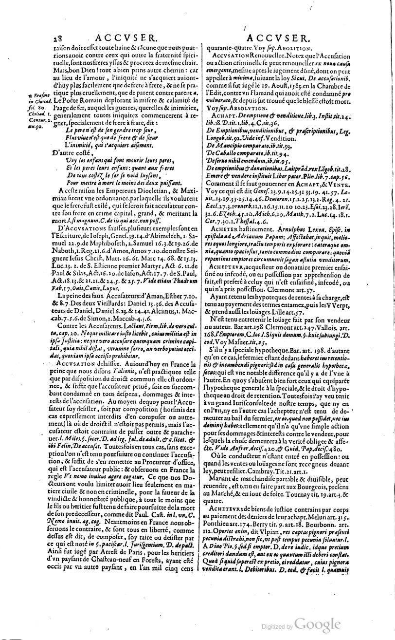 1629 - Veuve Nicolas Buon - Trésor du droit français (29620 T. 1) - BM Lyon