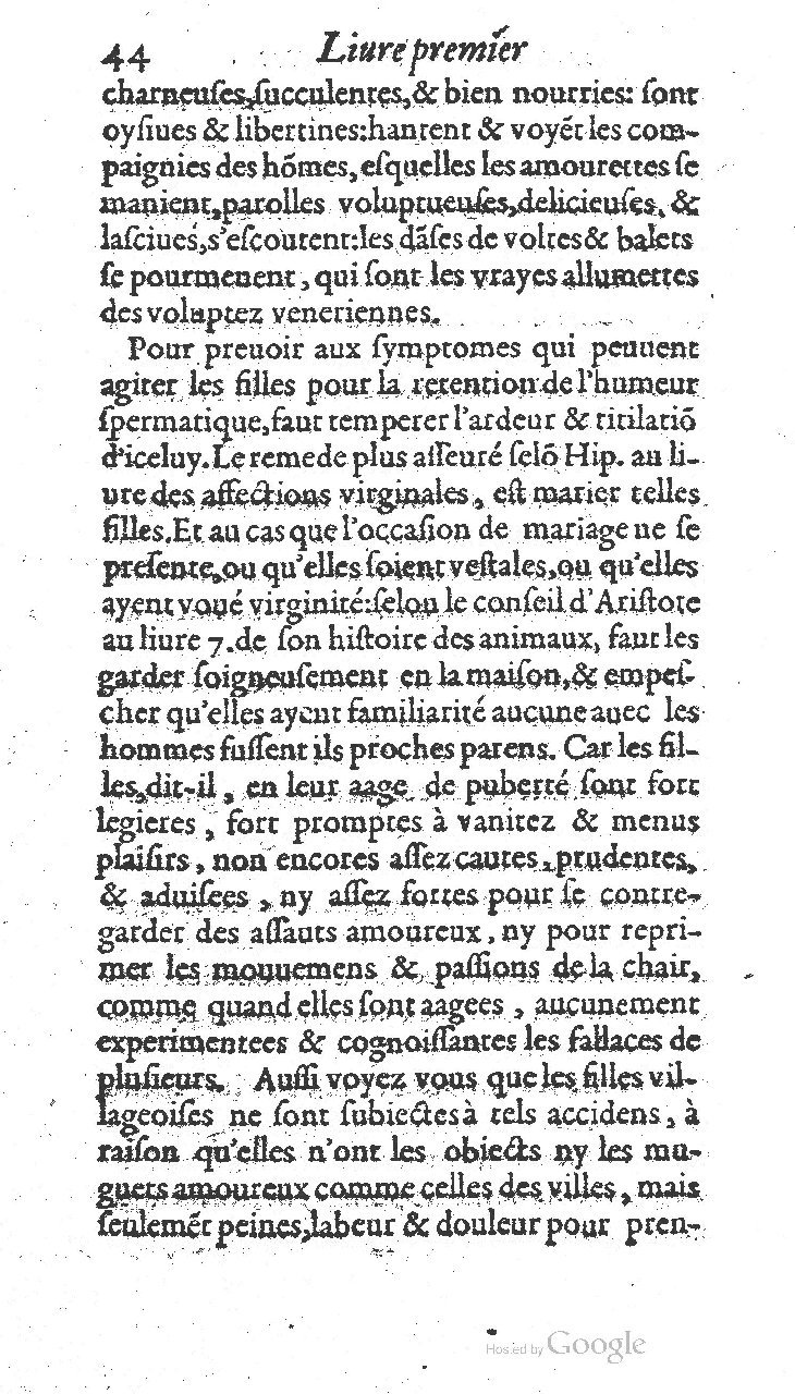 1585 - Jacques du Puis - Trésor des remèdes secrets pour les maladies des femmes - BnF