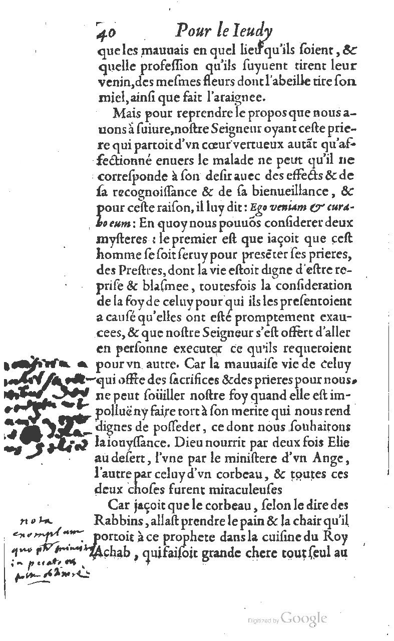1607 - Nicolas Du Fossé - Trésor quadragésimal - T 01 - BM Lyon
