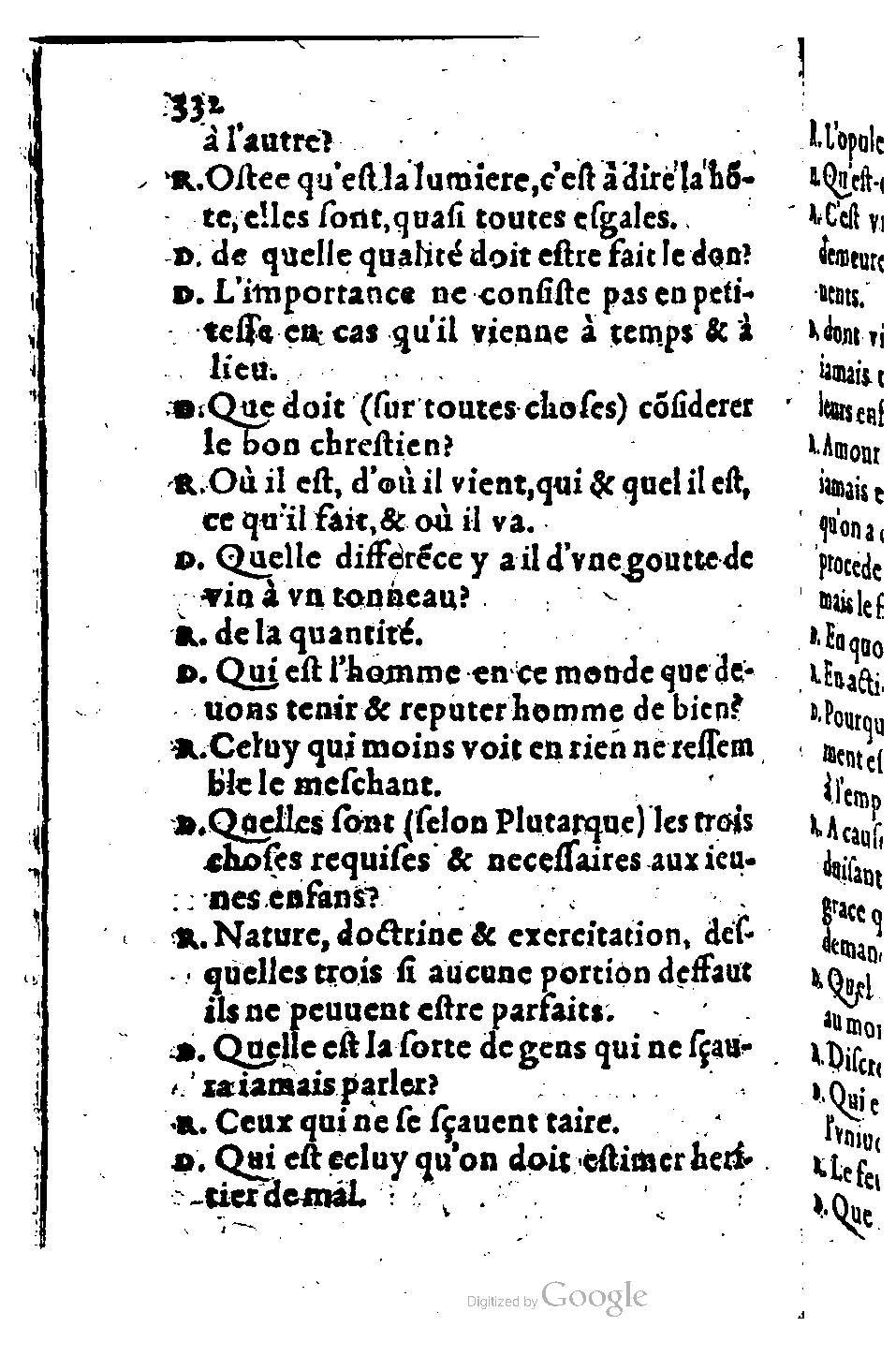 1582 - Nicolas Bonfons - Trésor des sentences dorées - BM Lyon