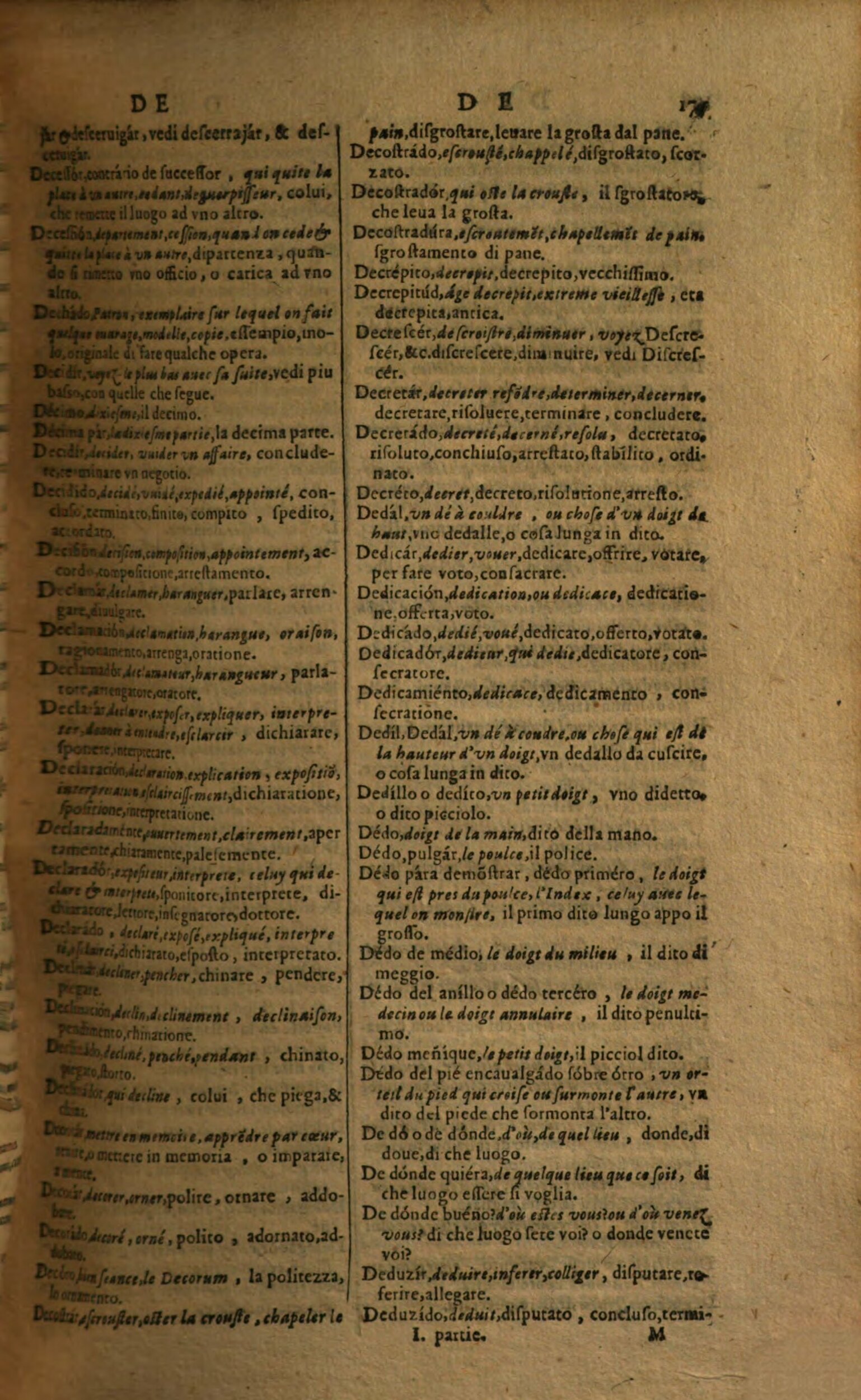 1617 - Samuel Crespin - Trésor des trois langues espagnole, française et italienne (Première partie) - Regensburg