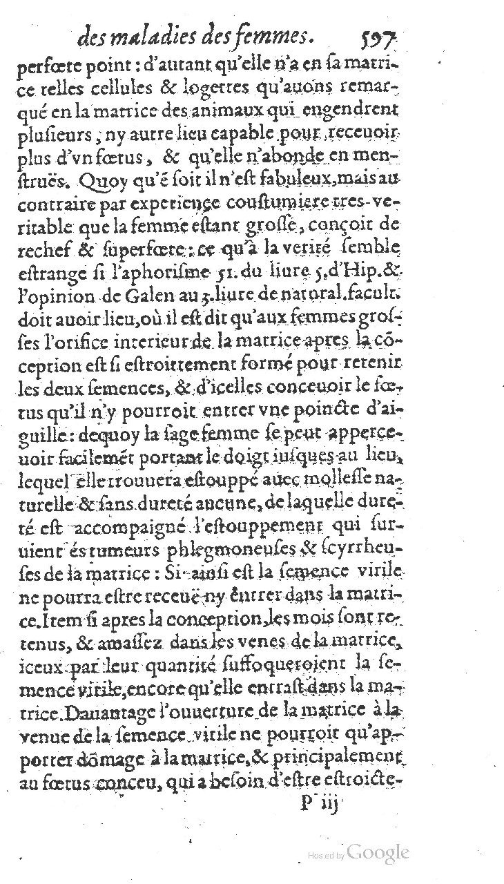 1585 - Jacques du Puis - Trésor des remèdes secrets pour les maladies des femmes - BnF