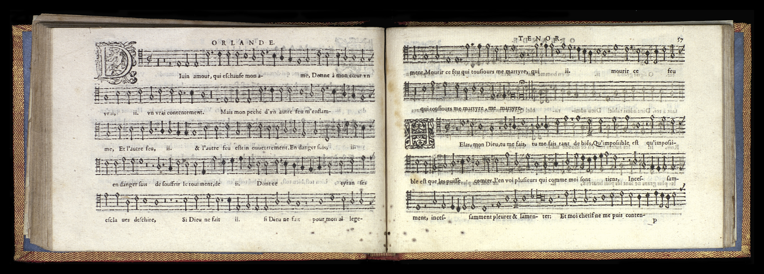 1582 - [Pierre de Saint-André] - Trésor de musique d’Orlande de Lassus Tenor - Mons