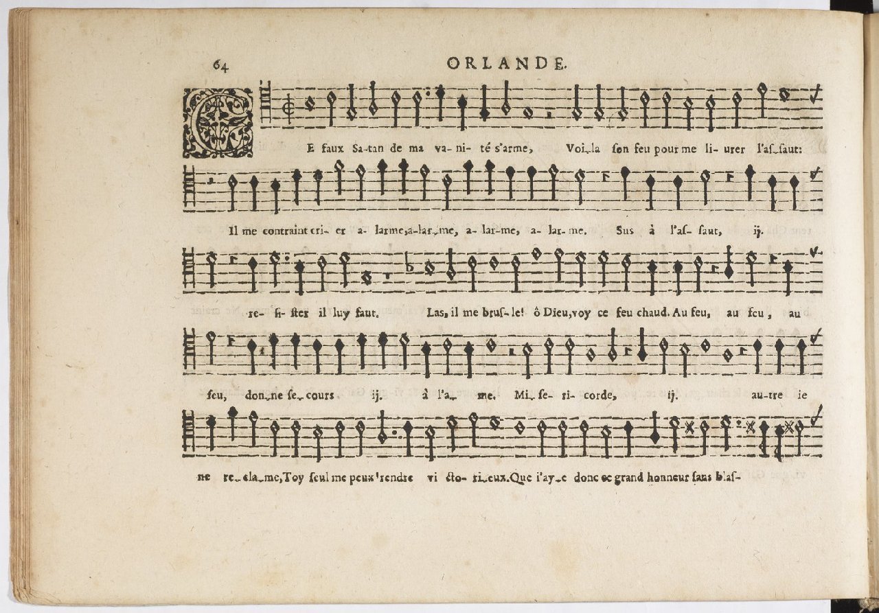 1594 - Paul Marceau - Trésor de musique d&#039;Orlande de Lassus, Superius, Bassus, Tenor, Quinta pars - BnF
