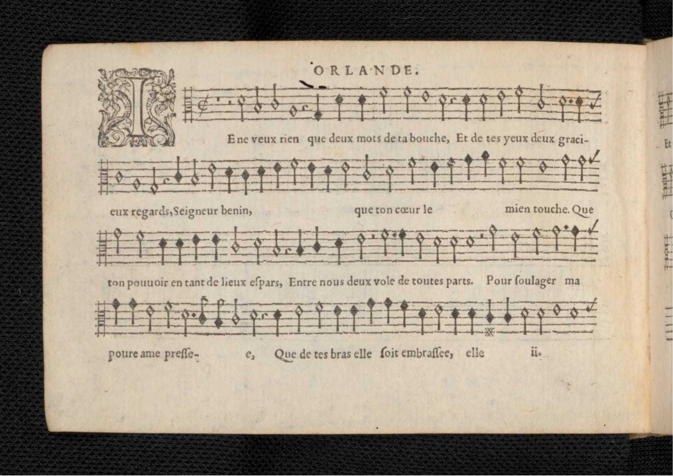 1576 - [Pierre de Saint-André] - Trésor de musique d’Orlande de Lassus Tenor - KBR Bruxelles