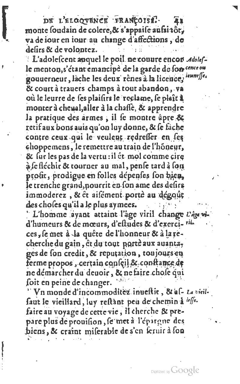 1610 - Louis Coste - Trésor de l’éloquence française (Seconde partie) - BM Lyon