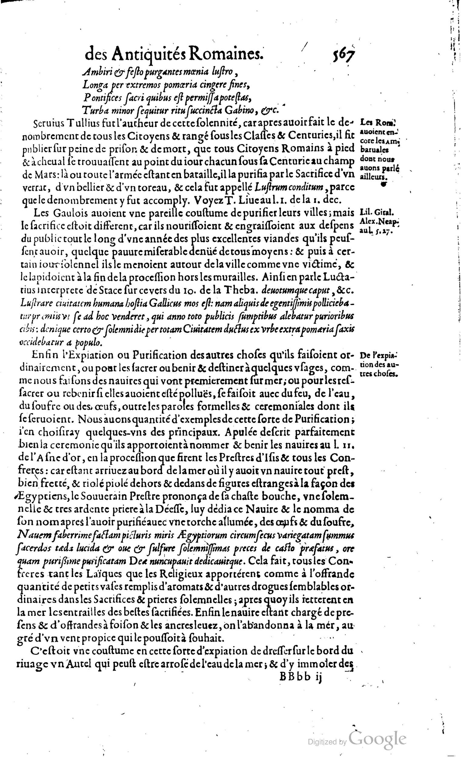 1650 - Denis Thierry - Trésor des antiquités romaines - BM Lyon