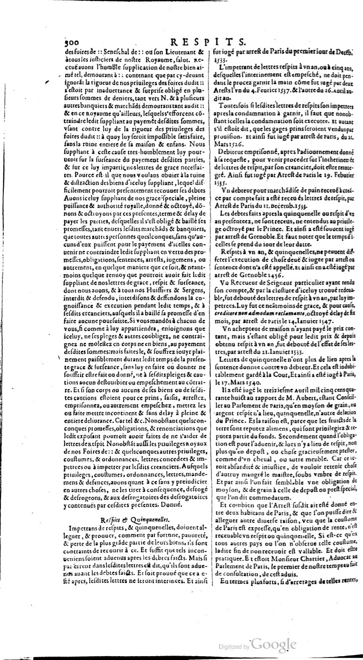 1629 - Veuve Nicolas Buon - Trésor du droit français (21754 T. 3) - BM Lyon