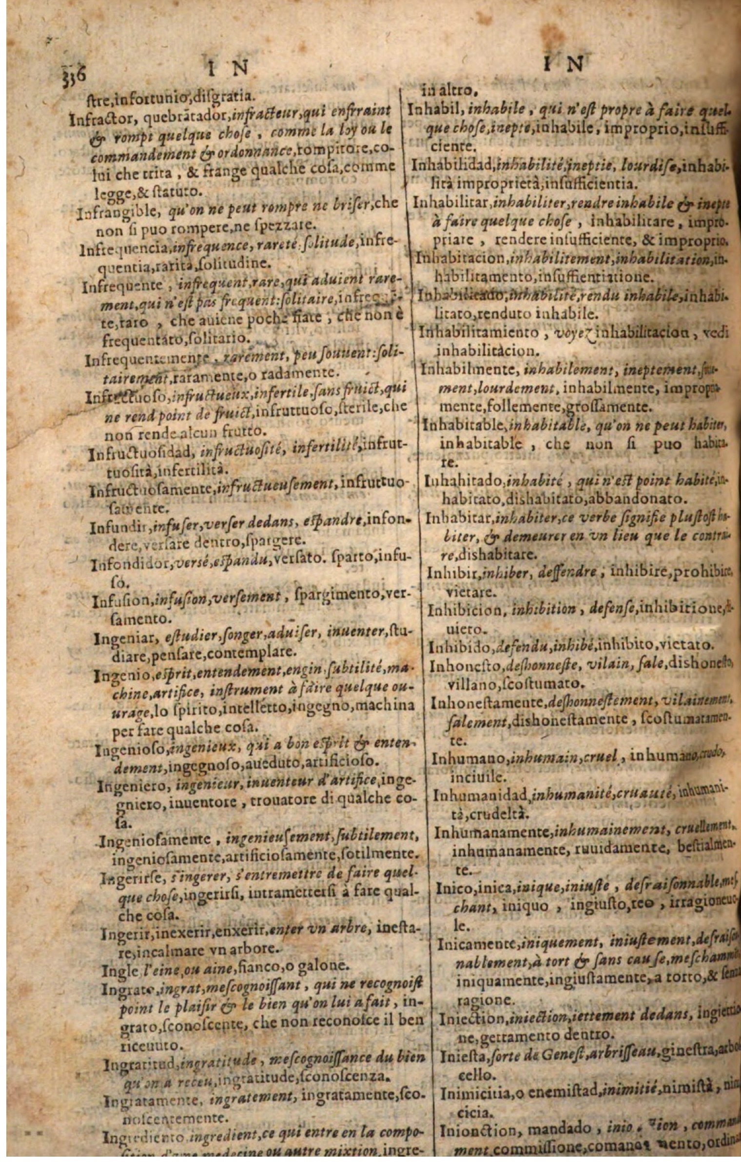 1644 - Jacques Crespin - Trésor des trois langues - Passau