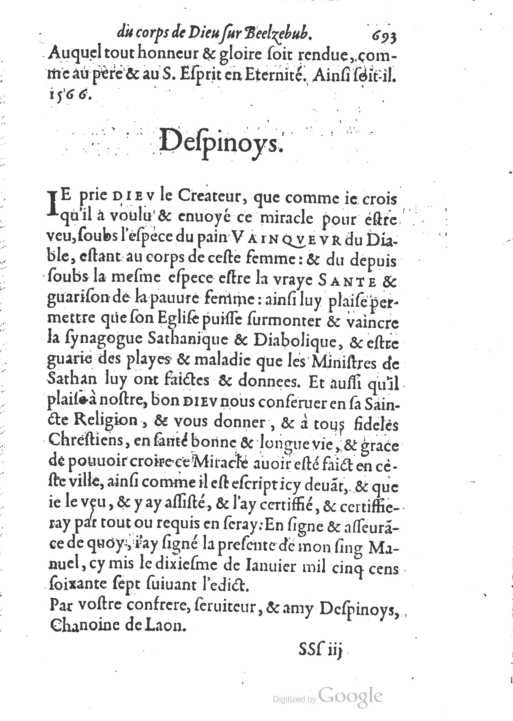 1578 - Nicolas Chesneau - Trésor et entière histoire de la triomphante victoire du corps de Dieu sur l’esprit malin - British Library 1578 - Nicolas Chesneau - Trésor et entière histoire de la triomphante victoire du corps de Dieu sur l’esprit malin - British Library