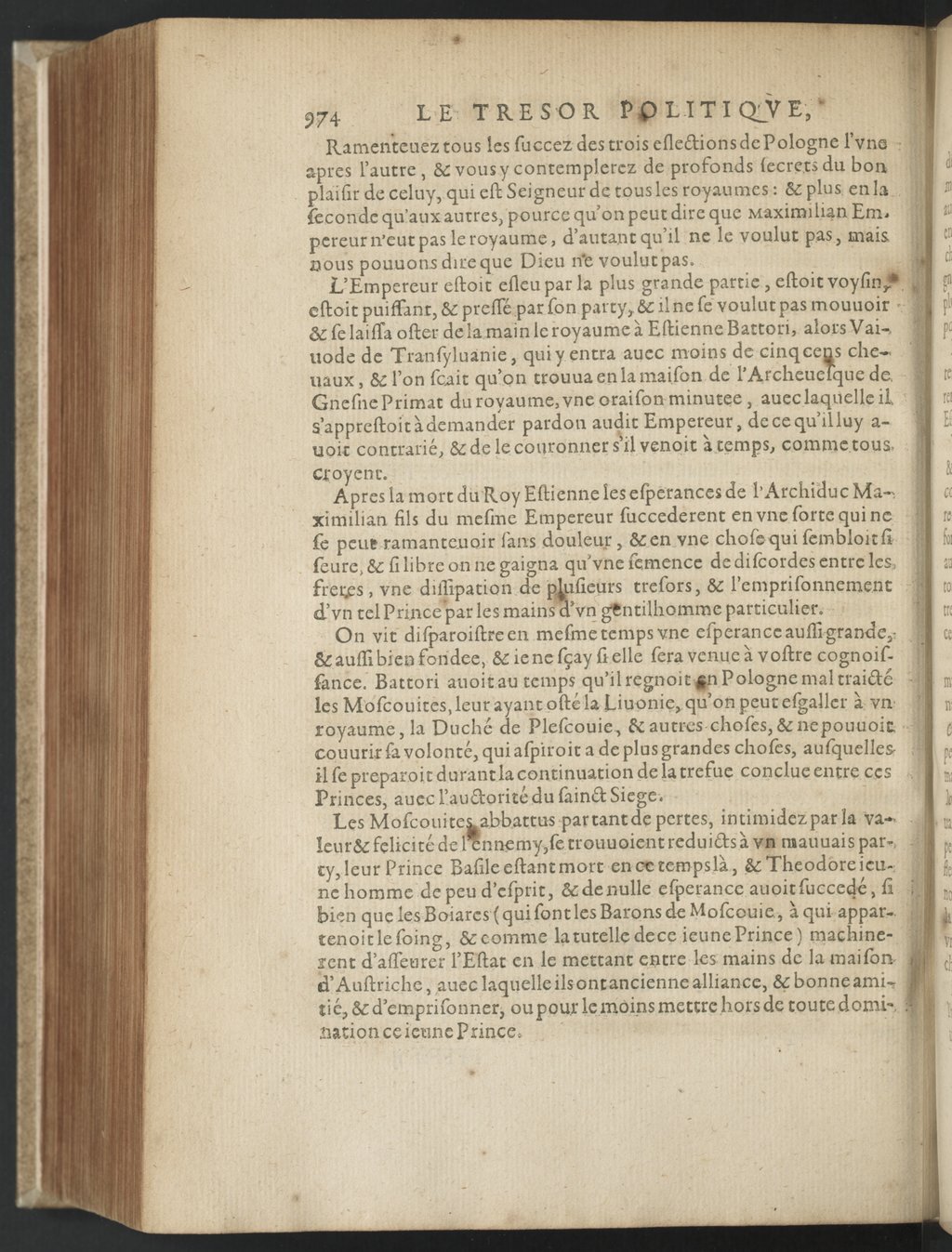 1608 - Nicolas Du Fossé - Trésor politique - BnF Tolbiac