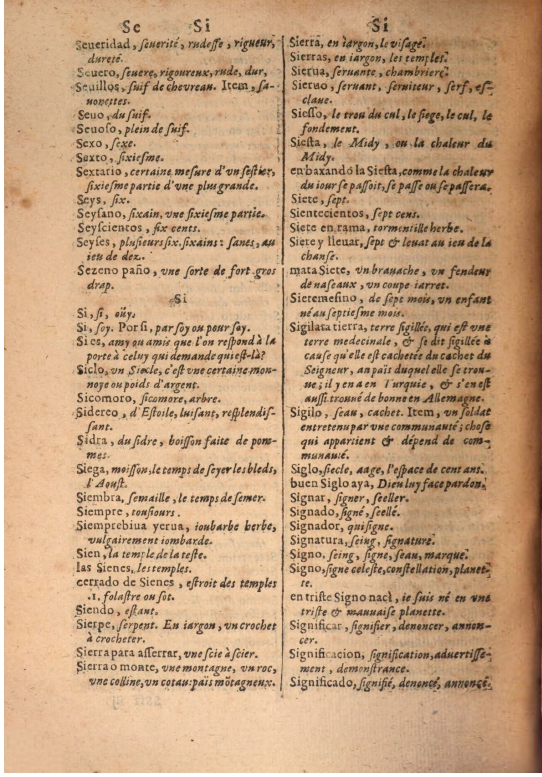 1645 - A. de Sommaville et A. Courbé - Trésor des deux langues espagnole et française - BSB Munich