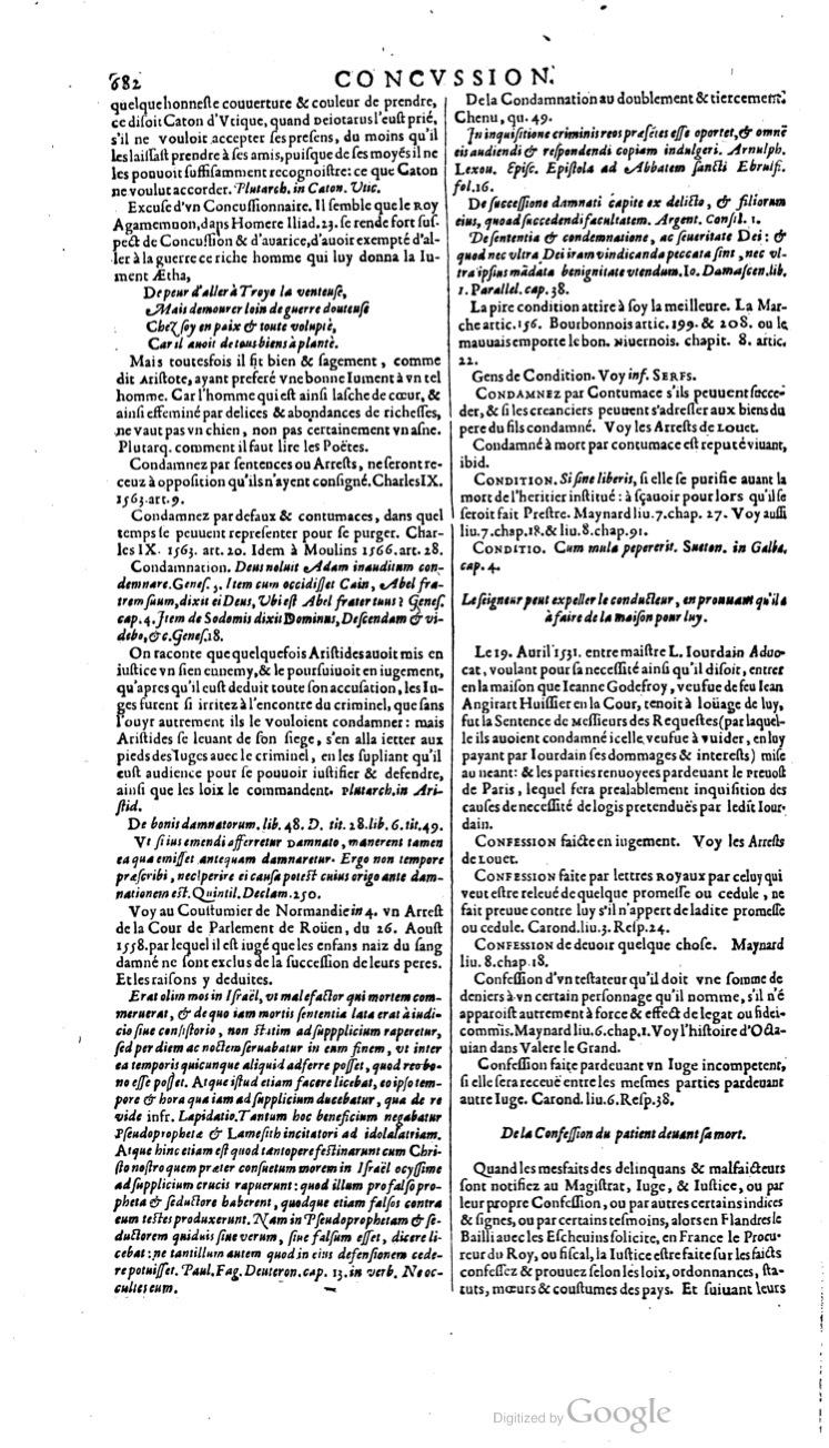 1629 - Veuve Nicolas Buon - Trésor du droit français (21754 T. 1) - BM Lyon