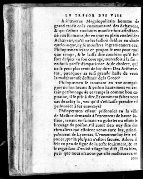 1574 - Benoît Rigaud - Trésor des vies de Plutarque - Avignon 1574 - Benoît Rigaud - Trésor des vies de Plutarque - Avignon