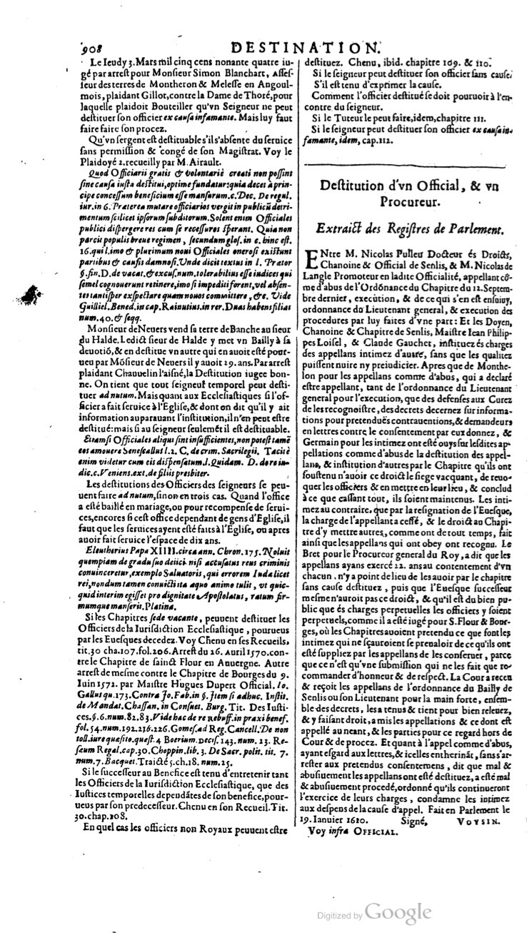 1629 - Veuve Nicolas Buon - Trésor du droit français (21754 T. 1) - BM Lyon