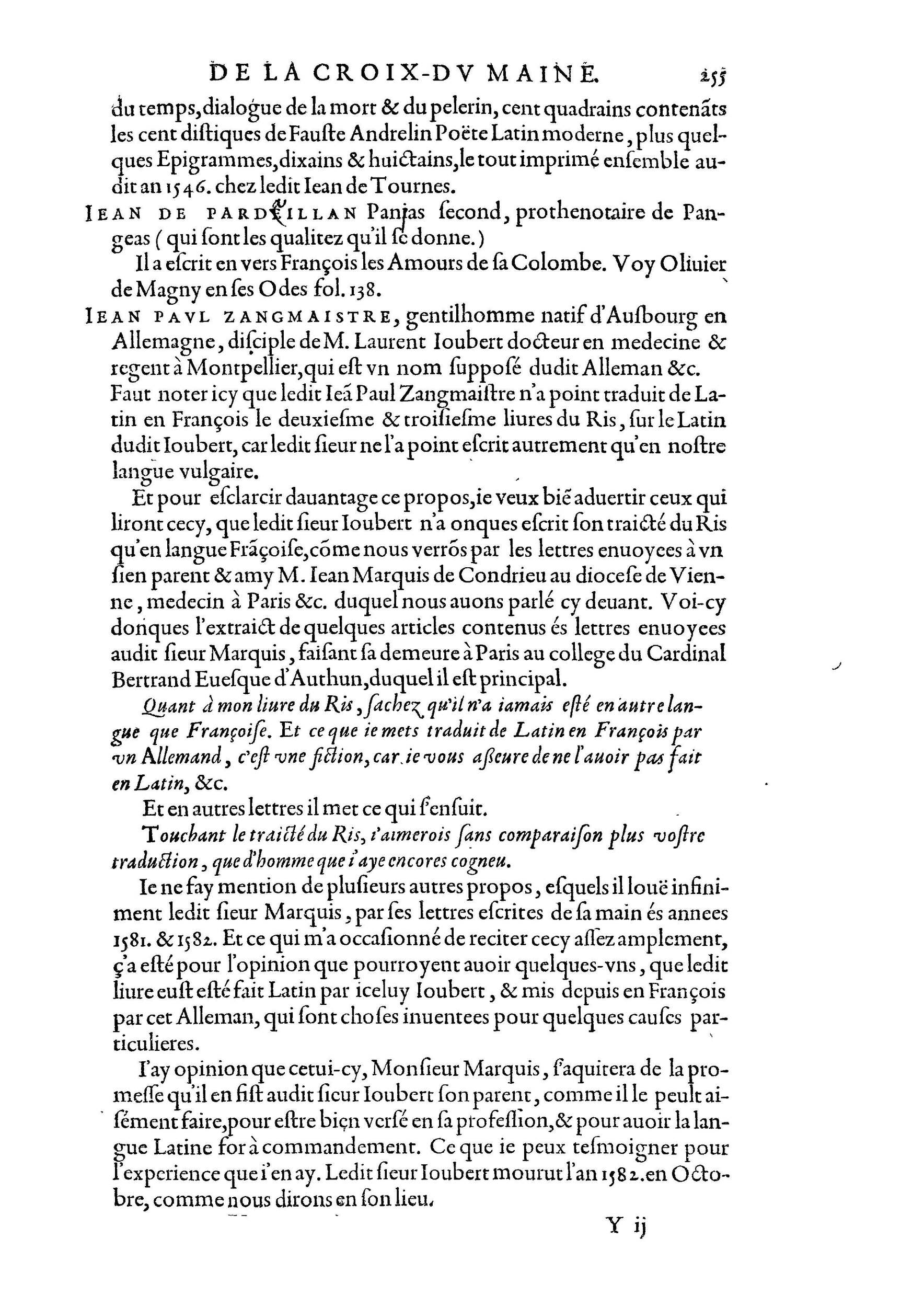 1584 - Abel L&#039;Angelier - Bibliothèques françaises - BnF