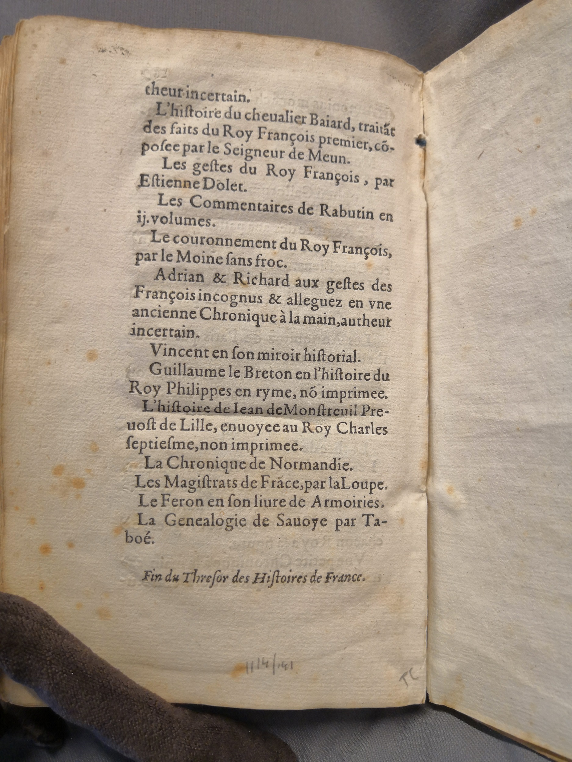 1614 - Jean Corrozet - Trésor des histoires de France - Amsterdam 1614 - Jean Corrozet - Trésor des histoires de France - Amsterdam