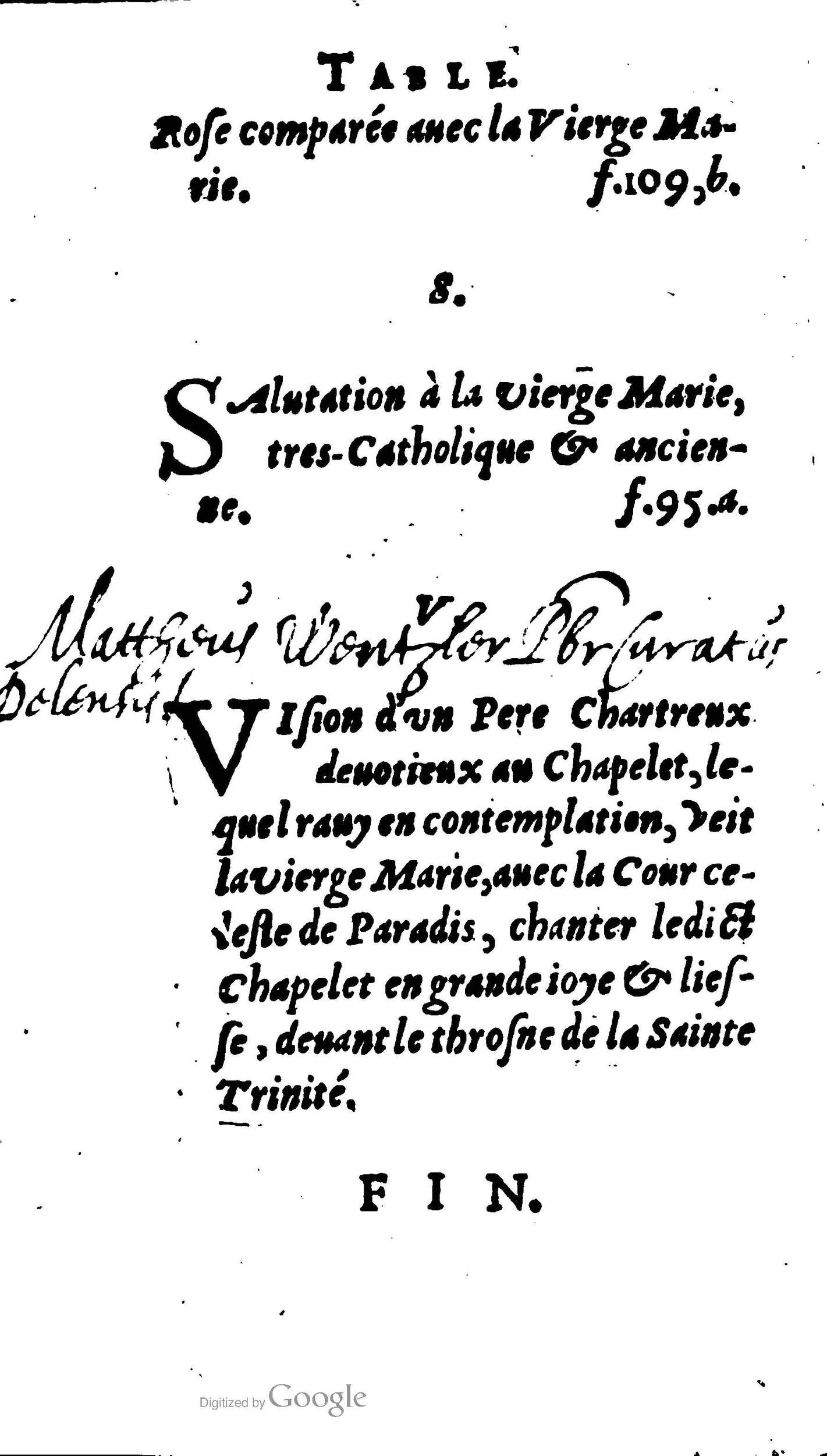1604 - Jean Le Bouc - Trésor des indulgences du Saint Rosaire - BM Lyon 1604 - Jean Le Bouc - Trésor des indulgences du Saint Rosaire - BM Lyon