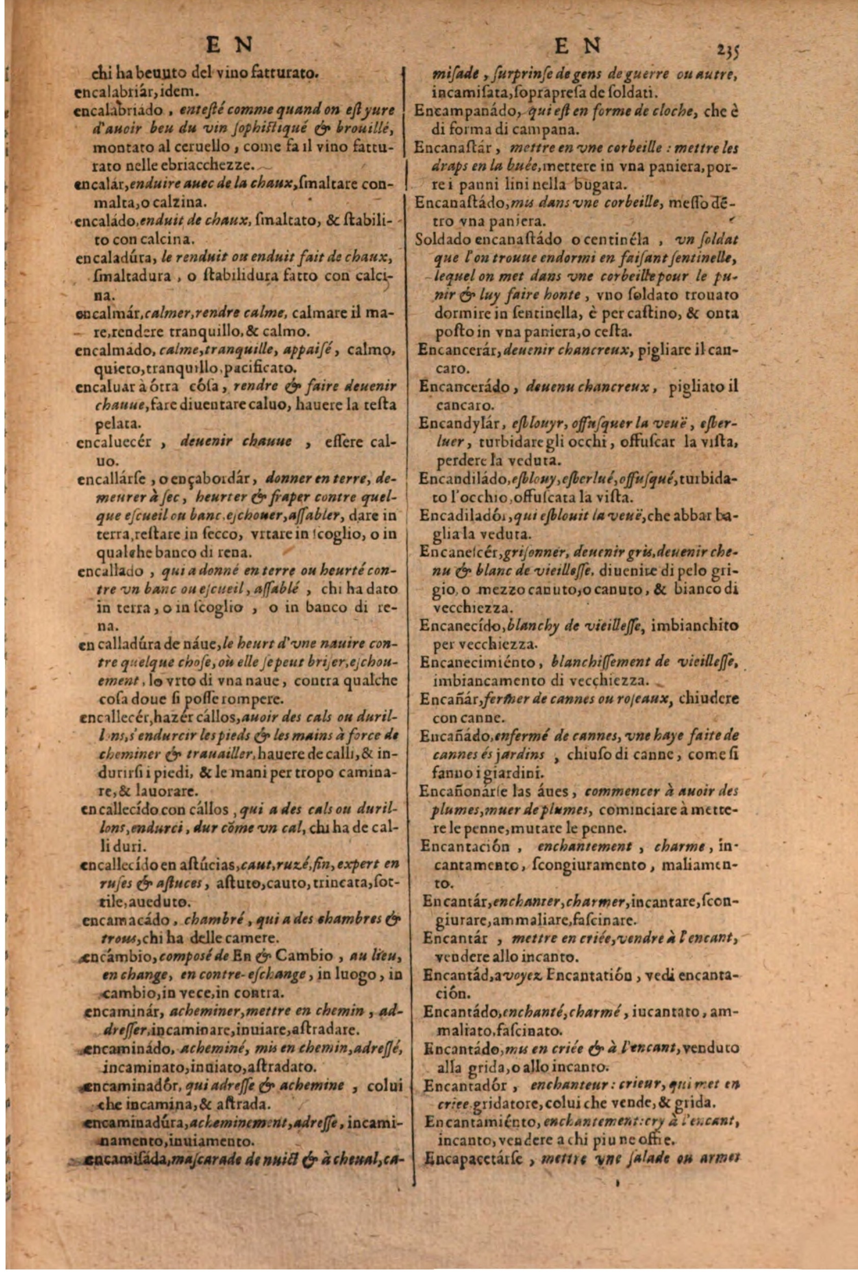 1606 - Samuel Crespin - Thresor des trois langues, francoise, italiene et espagnolle - BSB Munich 1606 - Samuel Crespin - Thresor des trois langues, francoise, italiene et espagnolle - BSB Munich
