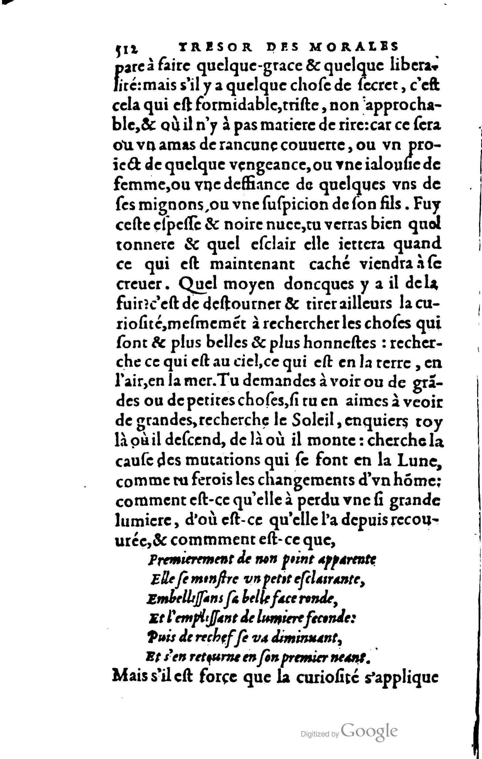 1578 - Jean Poupy - Trésor des morales de Plutarque - BSB Munich