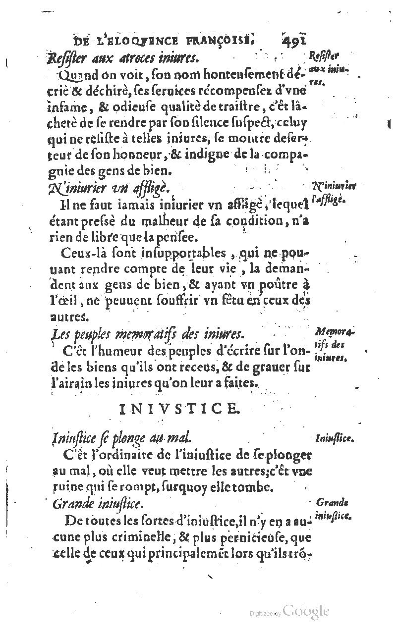 1610 - Louis Coste - Trésor de l’éloquence française (Seconde partie) - BM Lyon