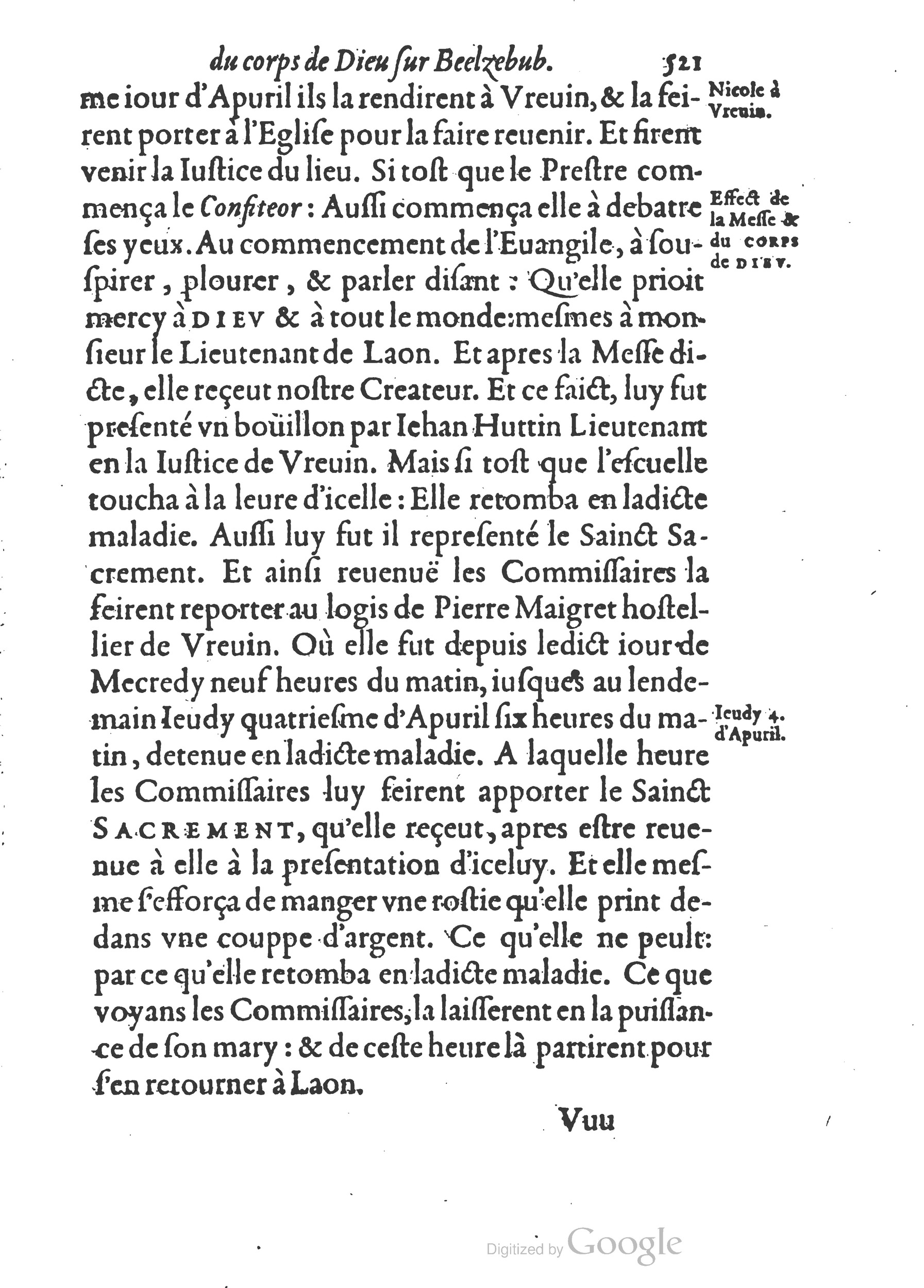 1578 - Nicolas Chesneau - Trésor et entière histoire de la triomphante victoire du corps de Dieu sur l’esprit malin - British Library 1578 - Nicolas Chesneau - Trésor et entière histoire de la triomphante victoire du corps de Dieu sur l’esprit malin - British Library