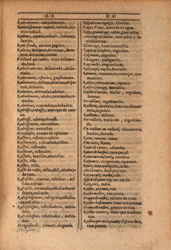 1607 - Marc Orry - Trésor des deux langues espagnole et française (Première et Seconde parties) - ÖNB Wien