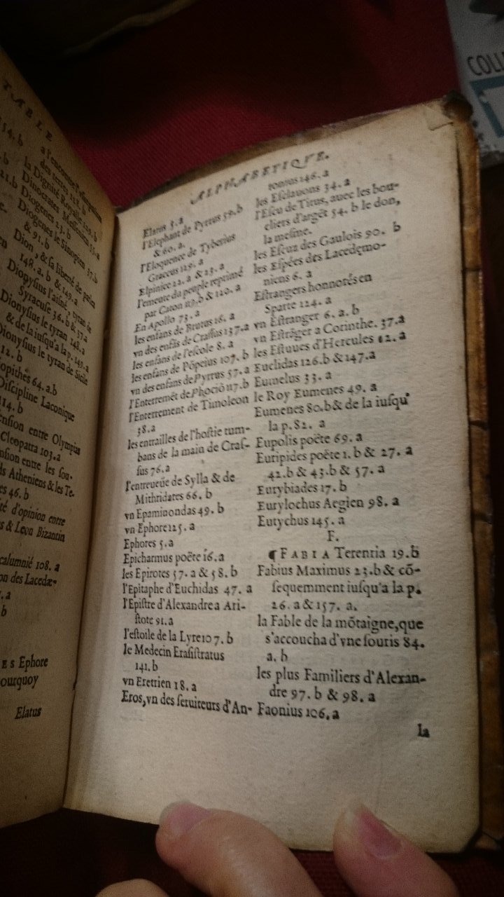 1568 - Willem Silvius - Trésor des vies de Plutarque - BnF