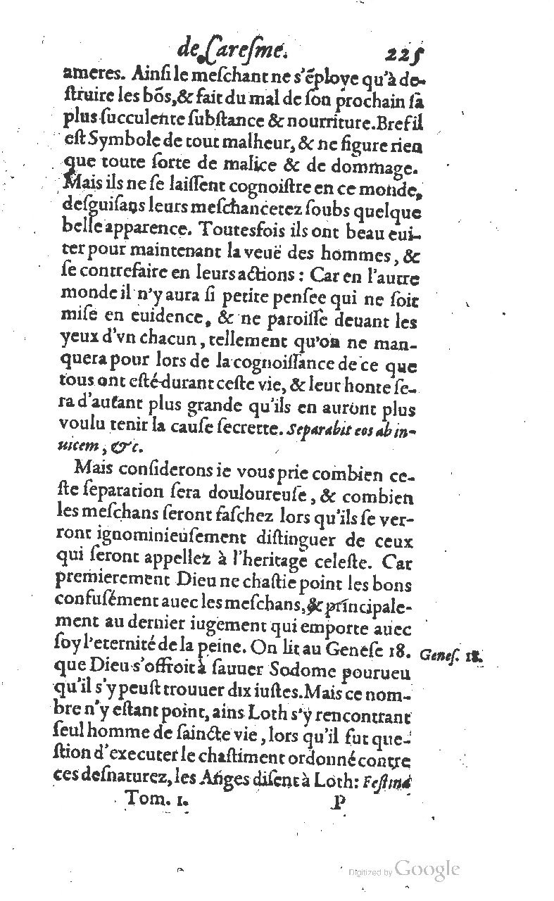 1607 - Nicolas Du Fossé - Trésor quadragésimal - T 01 - BM Lyon