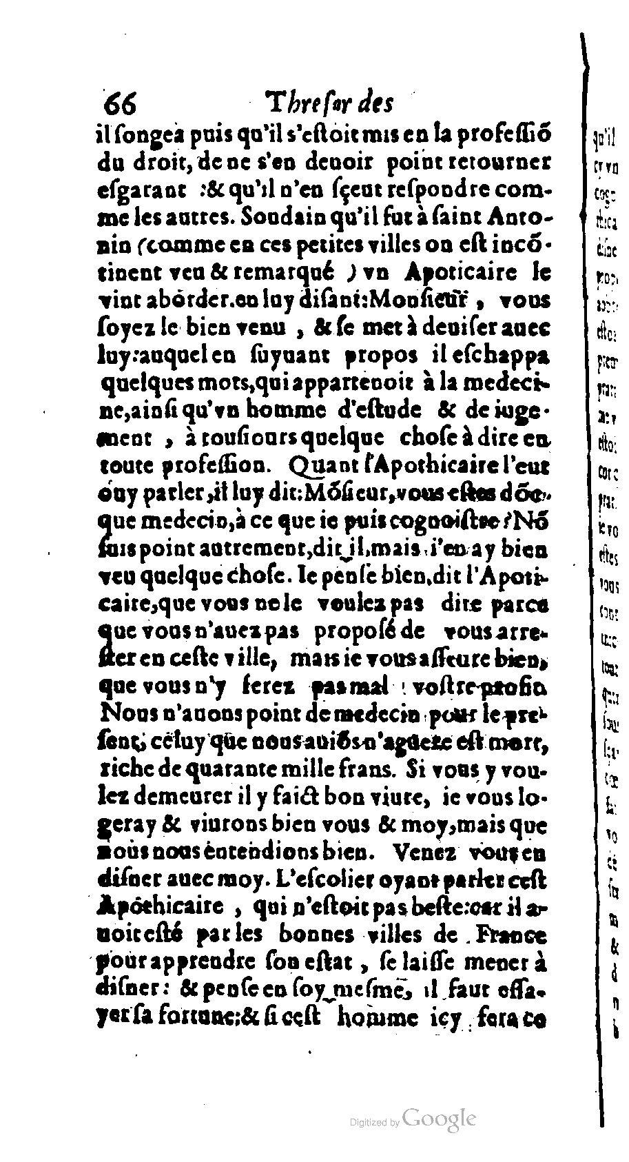 1611 - Romain de Beauvais - Trésor des récréations - BM Lyon